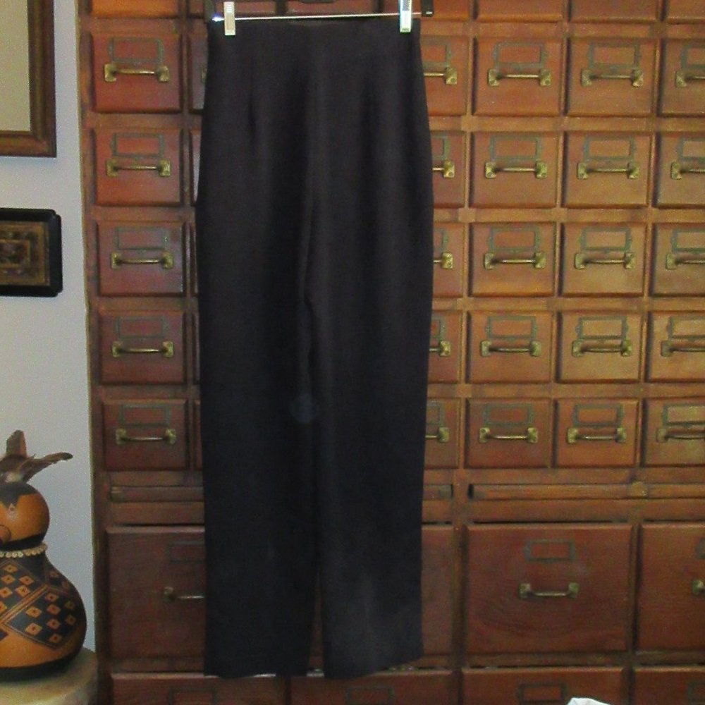 Black Polyester Pants Size 6